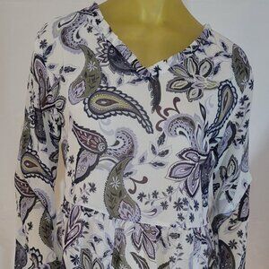 LOFT Blouse Paisley